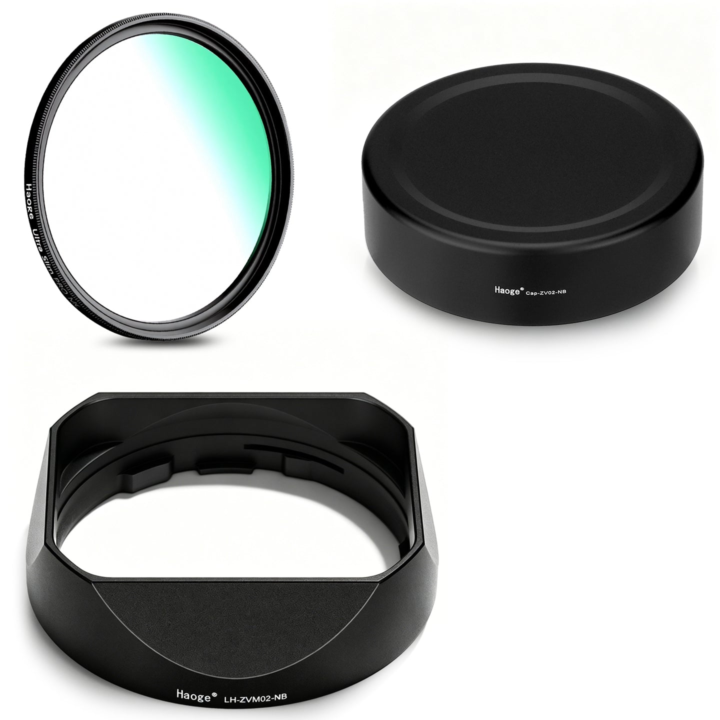 Haoge New Square Metal Lens Hood for Voigtlander NOKTON Classic 35mm F1.4 I/II VM,NOKTON Classic 40mm F1.4 VM,NOKTON 50mm F1.5 Aspherical II VM,NOKTON 28mm F1.5 Aspherical I/II VM Lens