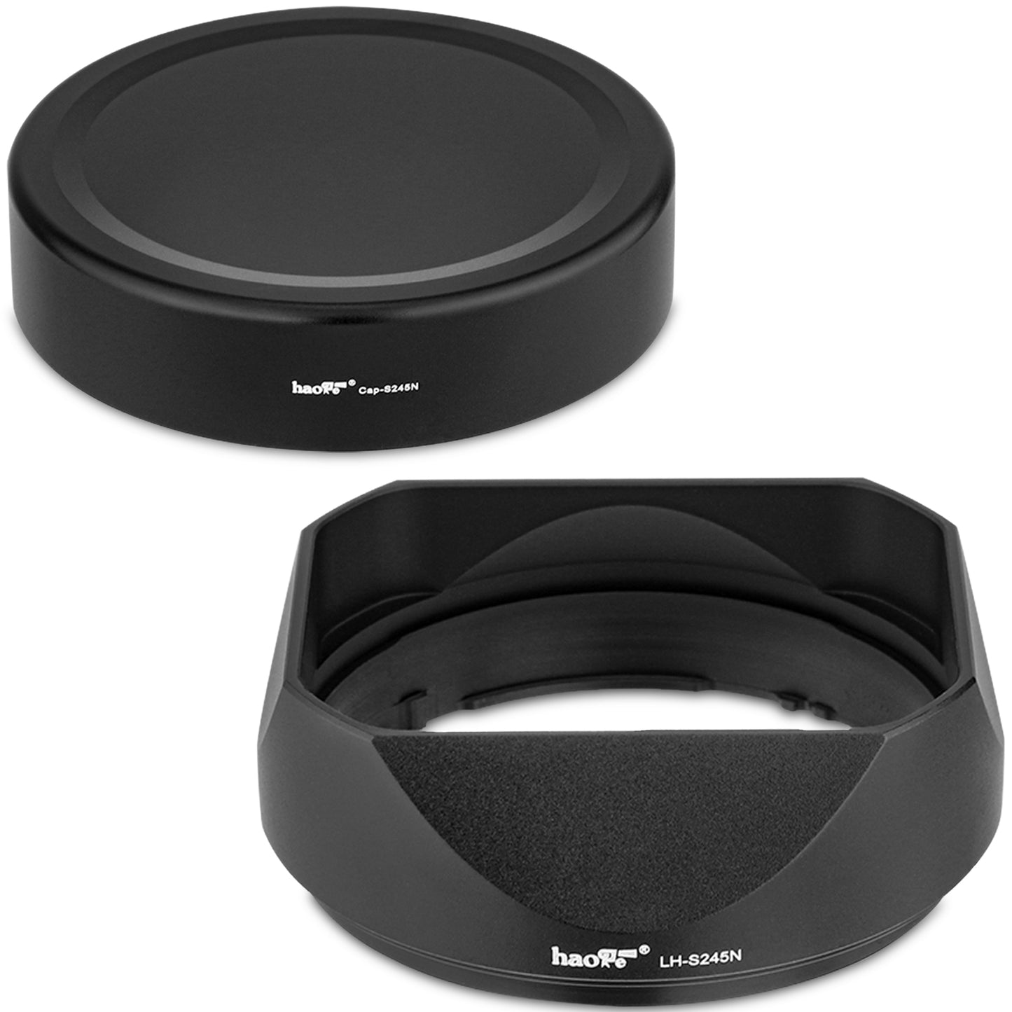 Haoge LH-S245N Bayonet Square Metal Lens Hood for Sony FE 50mm F2.5 G FE 40mm F2.5 G FE 24mm F2.8 G Lens,RX1/RX1R/RX1R II M2/RX1R III M3 Camera Shade with Cap