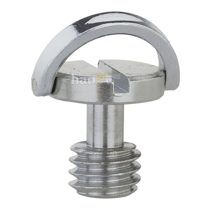 Haoge 3/8" D-Ring Stainless Steel Mounting Fixing Screw for Camera Tripod Monopod Quick Release Plate
