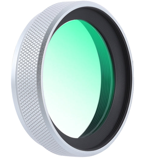 Haoge LUV-X54W Metal Lens Hood with MC UV Protection Multicoated Ultraviolet Lens Filter for Fujifilm X100VI Fuji X100V Camera Silver