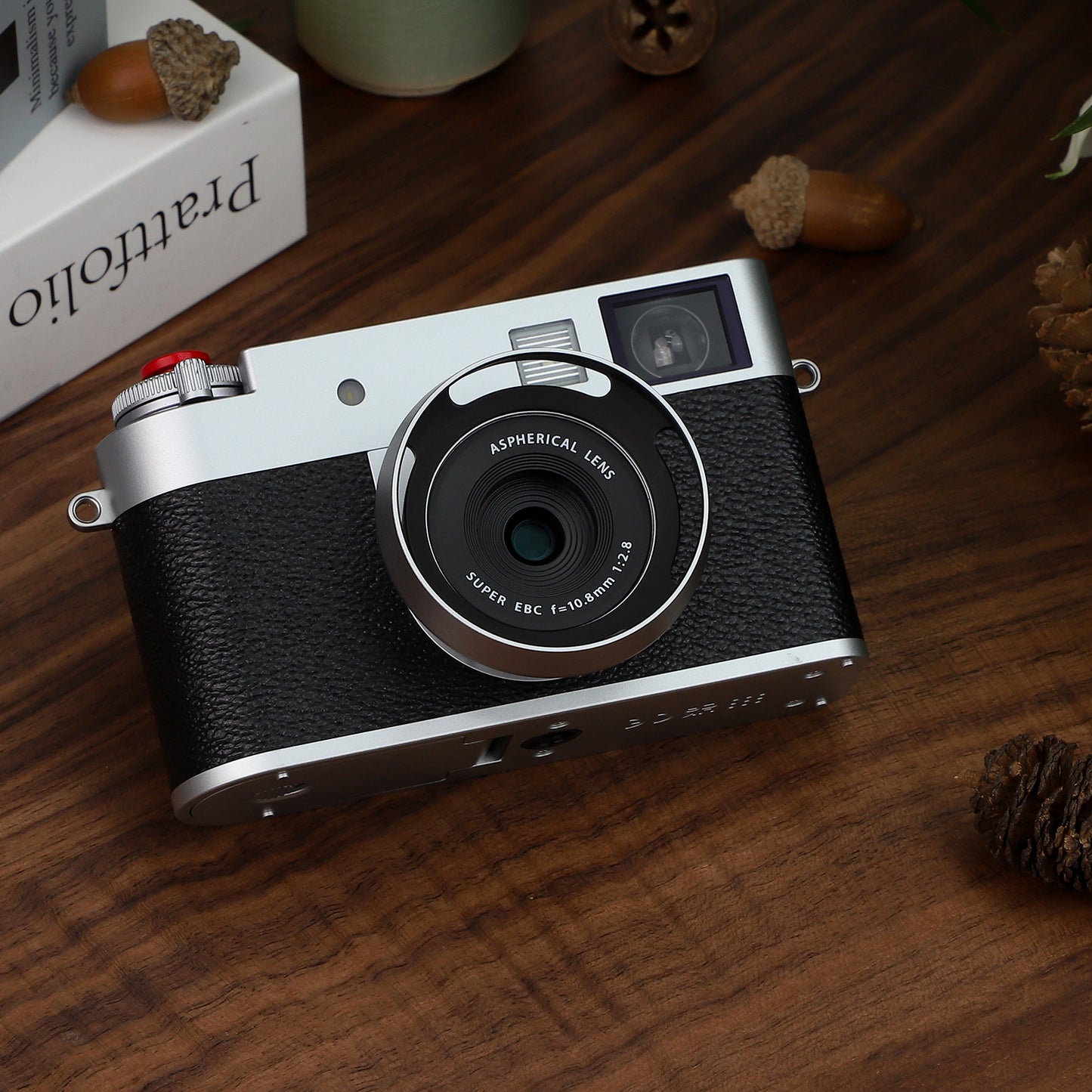 Haoge LH-XHALF Square Metal Lens Hood for Fujifilm X Half Fuji Photo Camera Accessories Silver