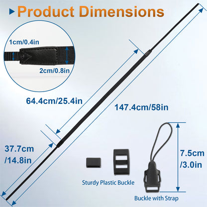 Haoge Camera Canvas Thin Strap Neck Shoulder  for Binoculars,monoculars,Mirrorless or DSLR Camera,Rangefinders Tools,Bags,Adjustable long Cotton Strap (Black）