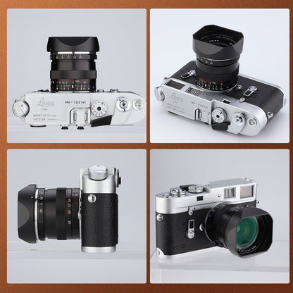 Haoge New Square Metal Lens Hood for Carl Zeiss C Sonnar T* 1.5/50 50mm f1.5 ZM, Biogon T* 2.8/25 25mm f2.8 ZM, 2.8/28 28mm f2.8 ZM Lens LH-ZV03-NB