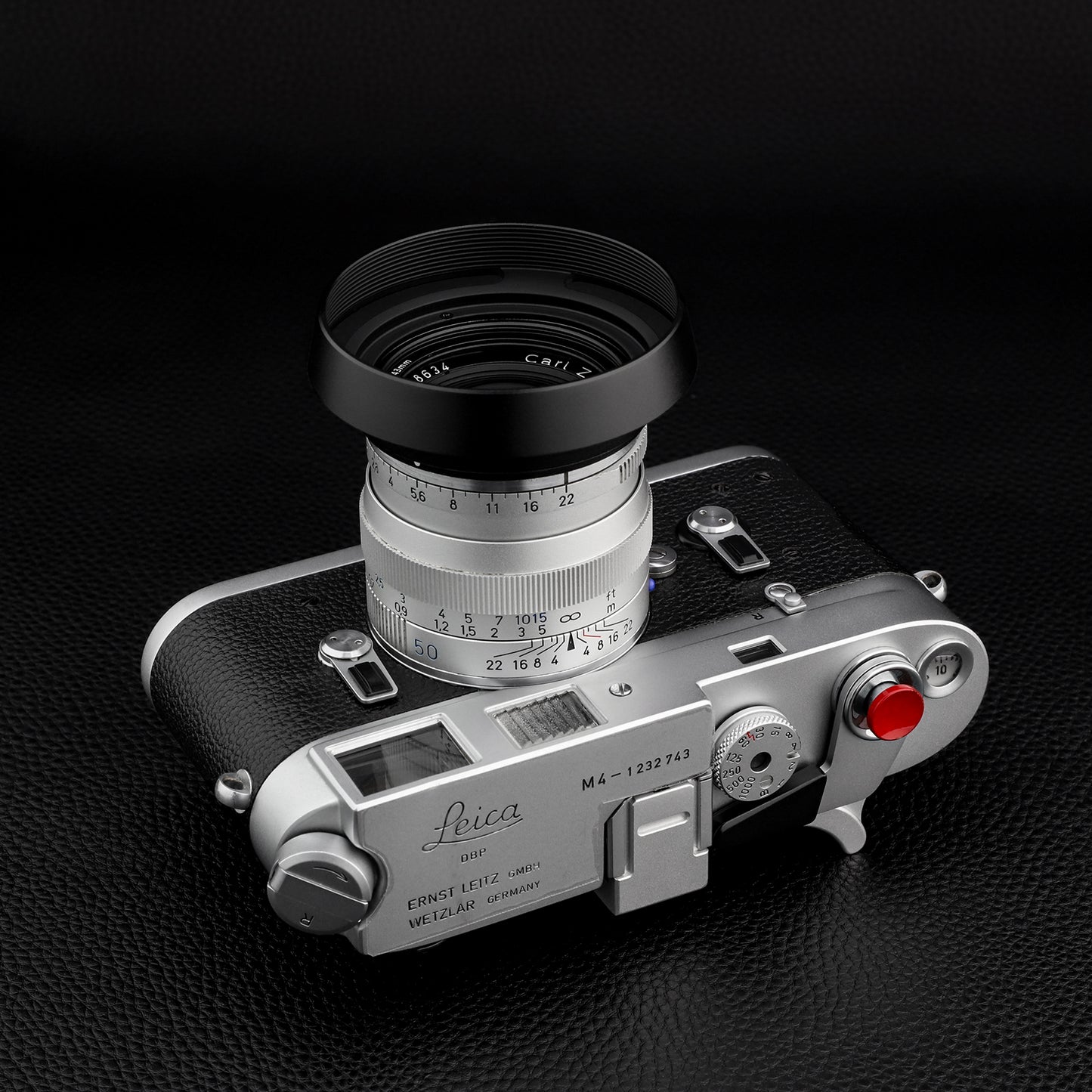 Haoge LH-ZV05 Round Metal Lens Hood for Carl Zeiss Biogon T* 2/35 35mm f2 ZM, C Biogon T* 2.8/35 35mm f2.8 ZM, Planar T* 2/50 50mm f2 ZM; Voigtlander NOKTON CLASSIC 35mm f1.4 I＆II VM, 40mm f1.4 VM;50mm f/1.5 Aspherical II VM Lens