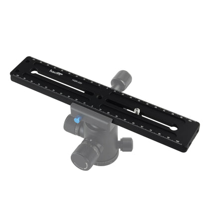 Haoge 220mm Multi-purpose Long Quick Release Extender Rail Sliding Plate for Camera Tripod Ballhead Clamp fit Benro Arca Swiss Sunwayfoto