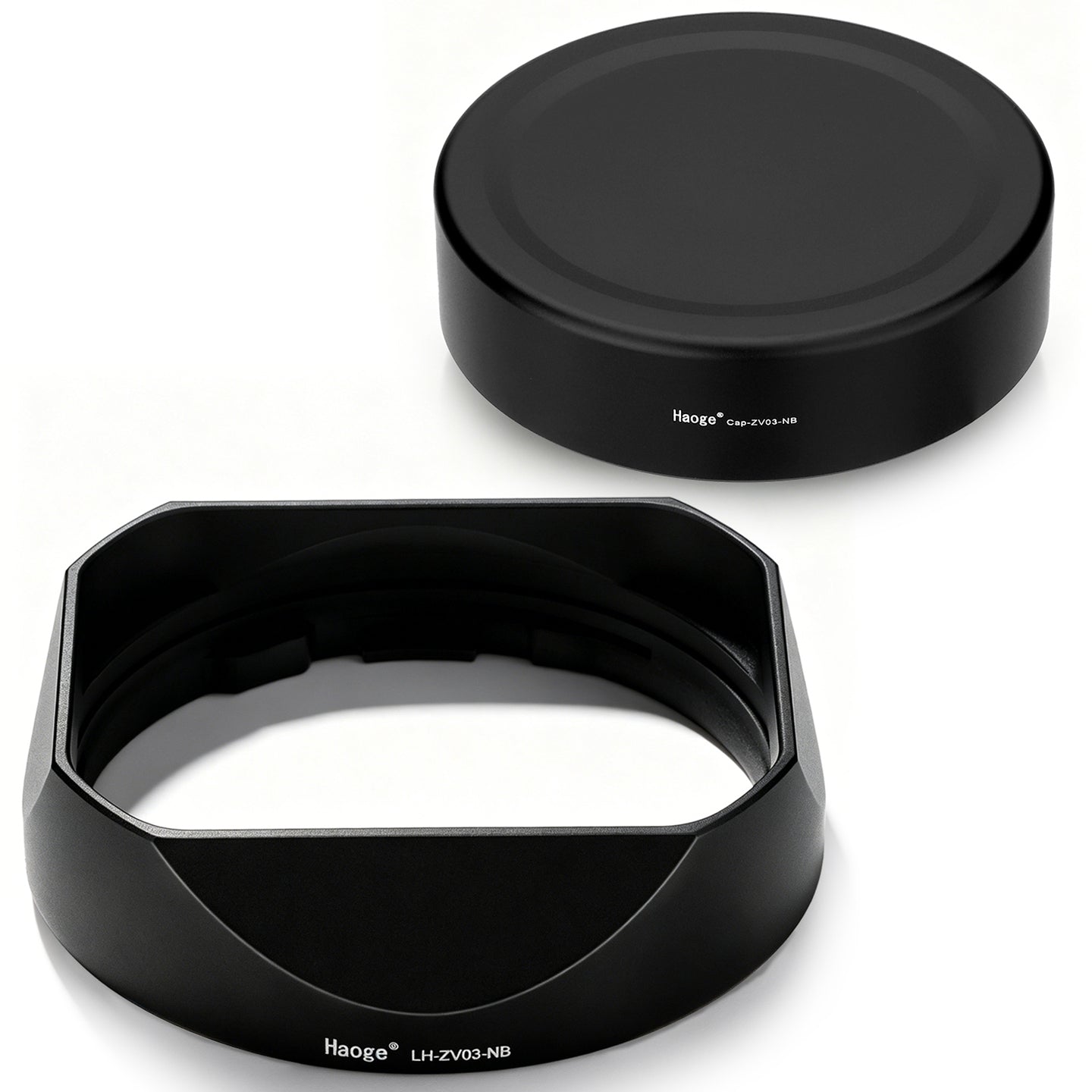 Haoge New Square Metal Lens Hood for Carl Zeiss C Sonnar T* 1.5/50 50mm f1.5 ZM, Biogon T* 2.8/25 25mm f2.8 ZM, 2.8/28 28mm f2.8 ZM Lens LH-ZV03-NB