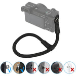 Load image into Gallery viewer, Haoge Camera Hand Wrist Strap for Fujifilm Fuji X-E1 X-E2 X-E2s X-E3 X-Pro1 X-Pro2 X-Pro3 X-T1 X-T2 X-T3 X-T10 X-T20 X-T30 XE1 XE2 XE2s XE3 XPro2 XPro3 XT1 XT2 XT3 XT10 XT20 XT30 Climbing Rope Black
