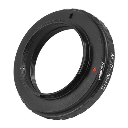 Haoge Manual Lens Mount Adapter for 39mm M39 Mount Lens to Olympus and Panasonic Micro Four Thirds MFT M4/3 M43 Mount Camera