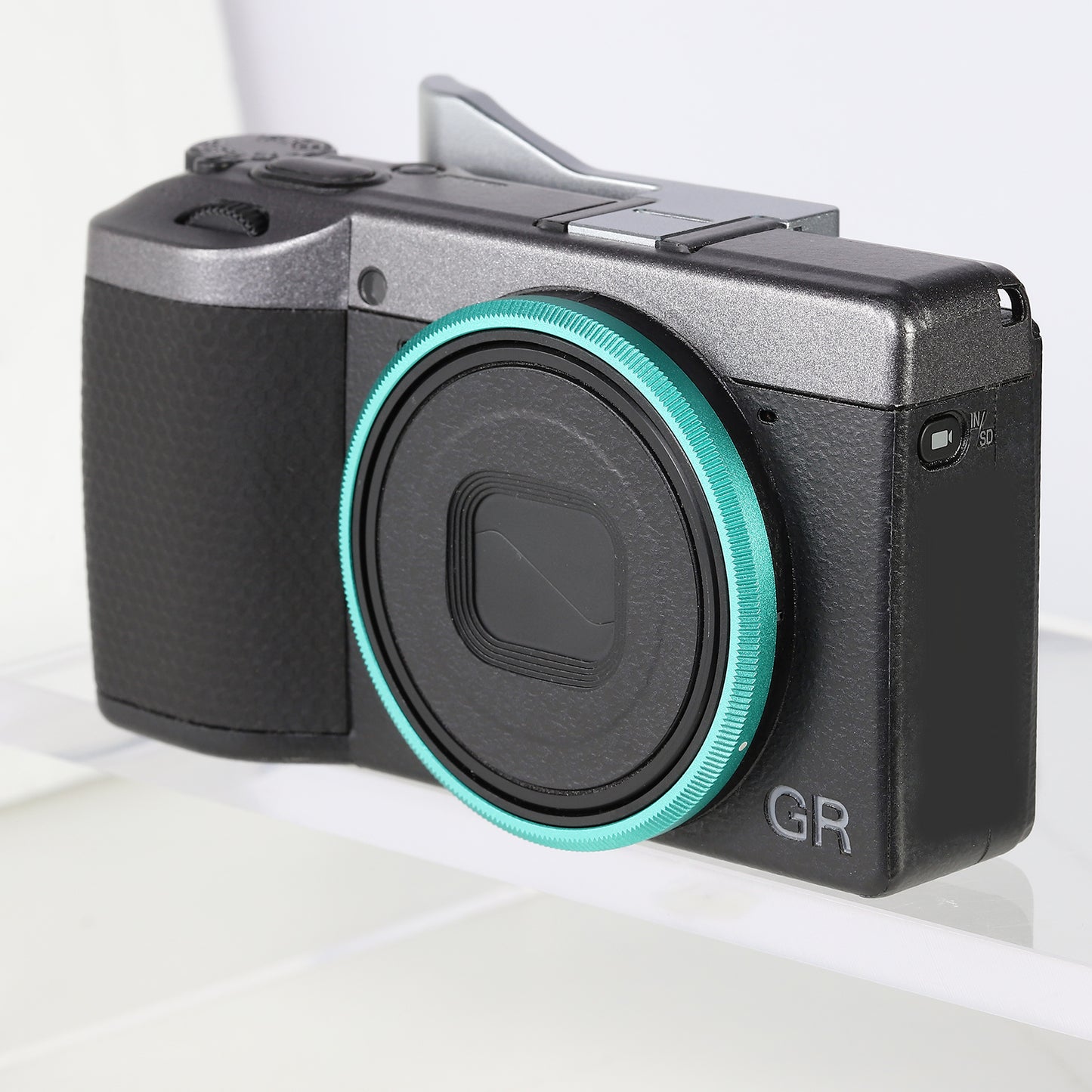 Haoge RRC-GR4-Grass Green Metal Decorate Ring Cap for RICOH GR IV Camera replaces GN-3