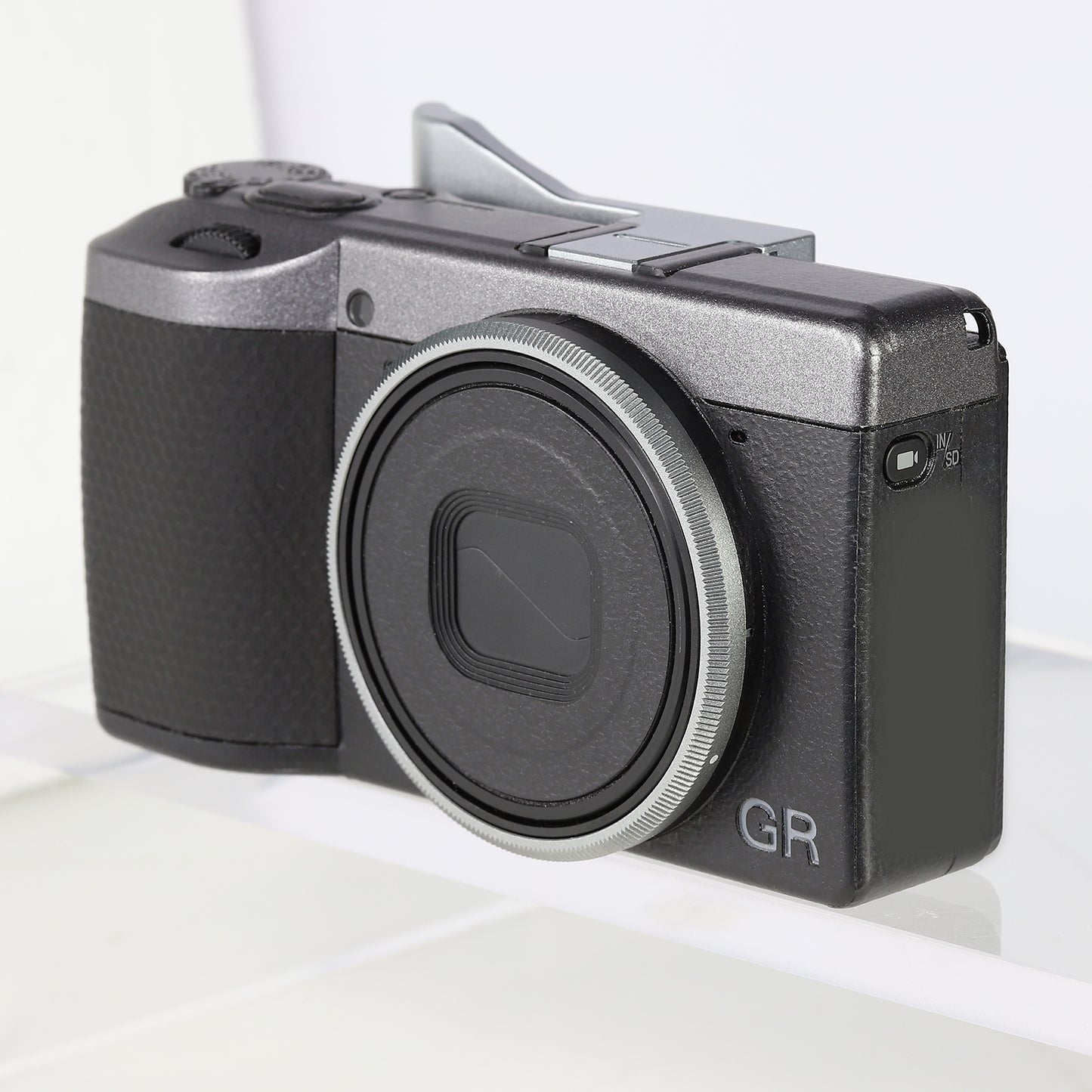 Haoge RRC-GR4-Grey Metal Decorate Ring Cap for RICOH GR IV Camera replaces GN-3