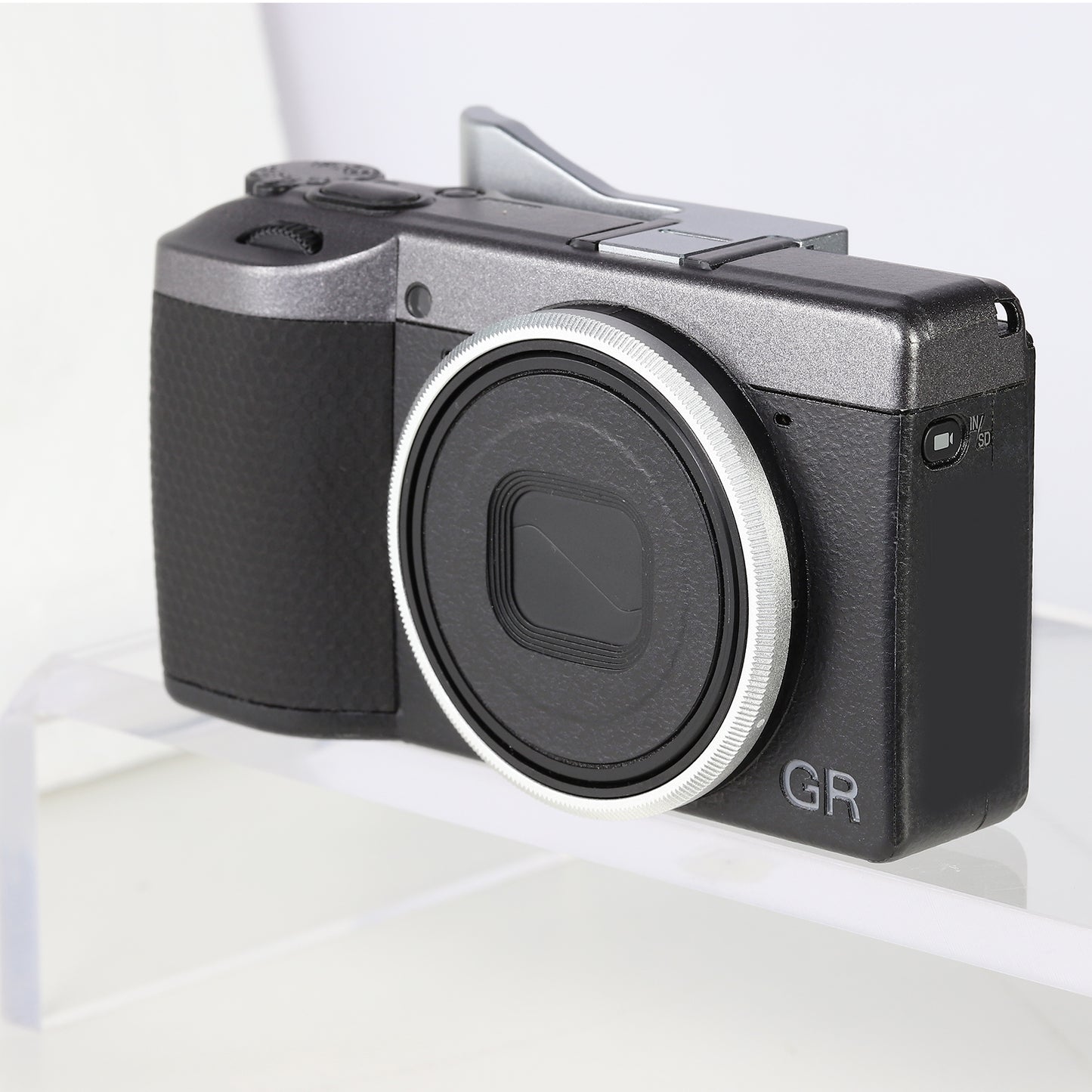 Haoge RRC-GR4-Sliver Metal Decorate Ring Cap for RICOH GR IV Camera replaces GN-3