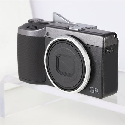 Haoge RRC-GR4-Sliver Metal Decorate Ring Cap for RICOH GR IV Camera replaces GN-3