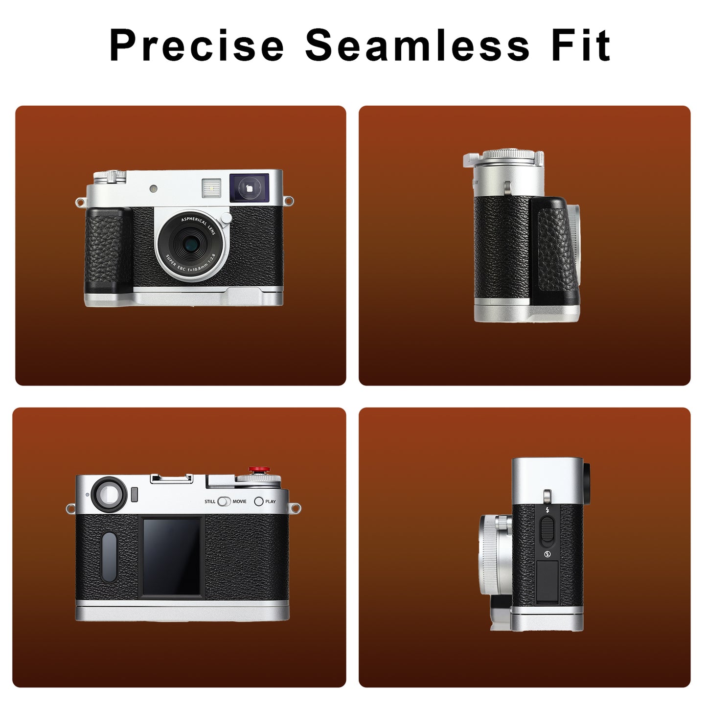 Haoge Handle HandGrip for Fujifilm x half Camera Body Accessories L-Shape Grip Bracket Plate  HG-XHALF-S