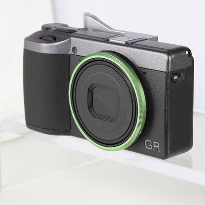 Haoge RRC-GR4-Green Metal Decorate Ring Cap for RICOH GR IV GR4 Camera replaces GN-3