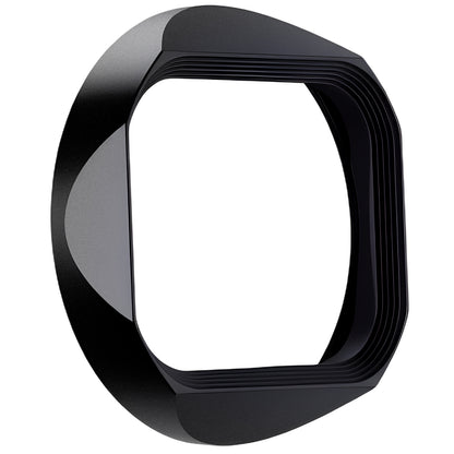 Haoge Metal Square Lens Hood for Leica Q343 Q3-28 Q2 Q QP TYP116 Camera Accessories Ultra Slim Screw-in Design 49mm UV Compatible