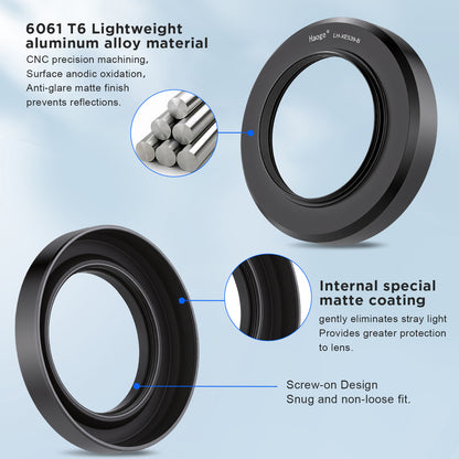 Haoge 39mm Metal Round Lens Hood for Voigtländer Color-Skopar 28mm f/2.8 Aspherical Typ I/II VM Lens