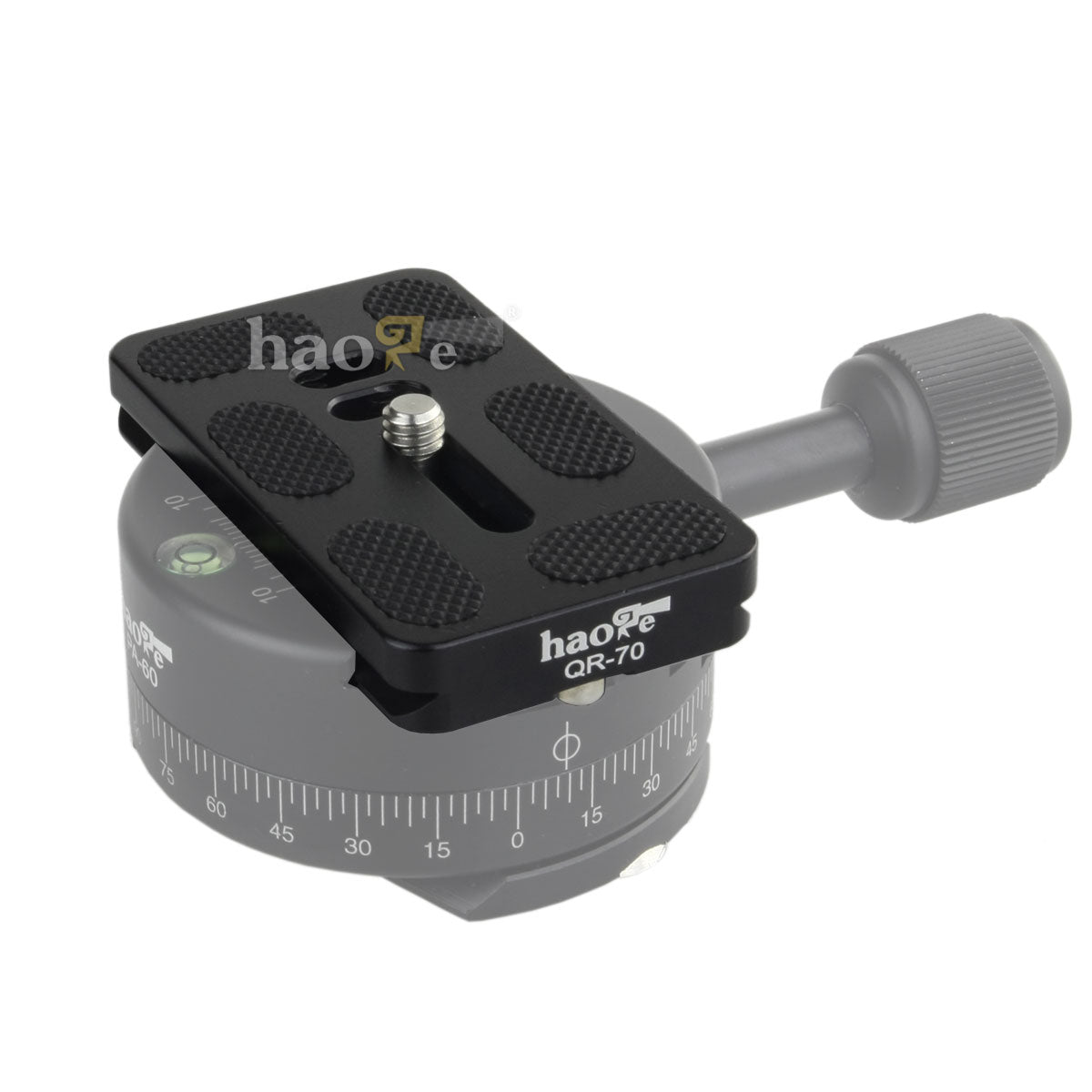 Haoge 70mm QR Quick Release Plate Dual Dovetail and D-Ring Screw Fits Arca-Swiss Standard for Tripod Ball Head