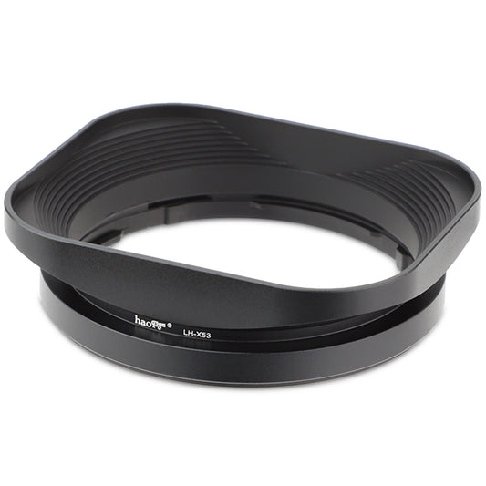 Haoge LH-X53 Square Metal Lens Hood Shade for Fujifilm Fuji Fujinon XF 35mm F1.4 R / XF35mmF1.4 R /XF 18mm F2 R /XF 60mm F2.4 R Macro Lens