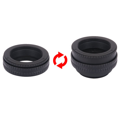 Haoge Macro Focus Lens Mount Adapter Built-in Focusing Helicoid for M42 42mm Screw mount Lens to M42 42mm Screw mount Camera 17mm-31mm