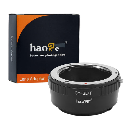 Haoge Manual Lens Mount Adapter for Contax / Yashica C/Y CY Lens to Leica L Mount Camera Such as T, Typ 701, Typ701, TL, TL2, CL (2017), SL, Typ 601, Typ601, Panasonic S1 / S1R