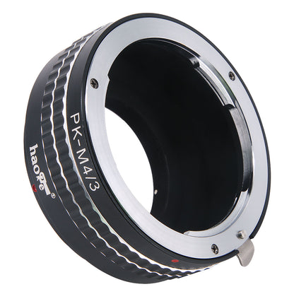 Haoge Manual Lens Mount Adapter for Pentax K PK Mount Lens to Olympus and Panasonic Micro Four Thirds MFT M4/3 M43 Mount Camera