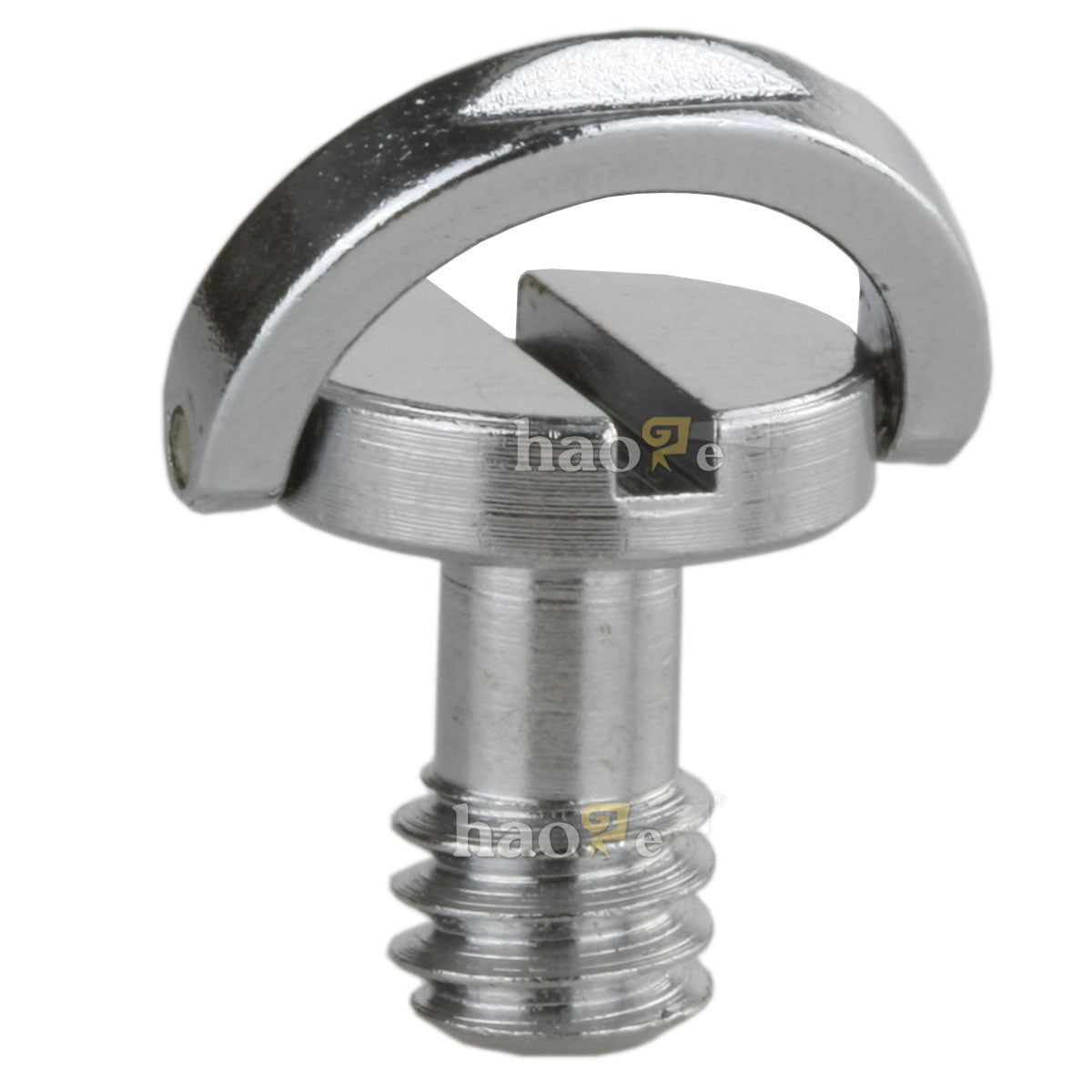 Haoge 1/4"-20 D-Ring Stainless Steel Mounting Fixing Screw for Camera Tripod Monopod Quick Release Plate