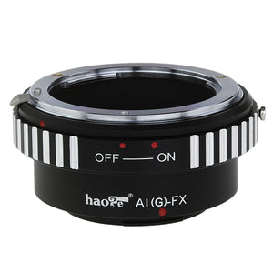 Haoge Lens Mount Adapter for Nikon Nikkor G Lens to Fujifilm X-mount Camera such as X-A1, X-A2, X-A3, X-A10, X-E1, X-E2, X-E2s, X-M1, X-Pro1, X-Pro2, X-T1, X-T2, X-T10, X-T20