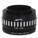 Load image into Gallery viewer, Haoge Lens Mount Adapter for Voigtlander Retina DKL mount Lens to Sony E-mount NEX Camera such as NEX-3, NEX-5, NEX-5N, NEX-7, NEX-7N, NEX-C3, NEX-F3, a6300, a6000, a5000, a3500, a3000, NEX-VG10, VG20
