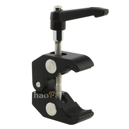 Haoge Mini Super Clamp with 1/4" 3/8" Screw Thread for LCD Monitor DSLR Camera DV Tripod