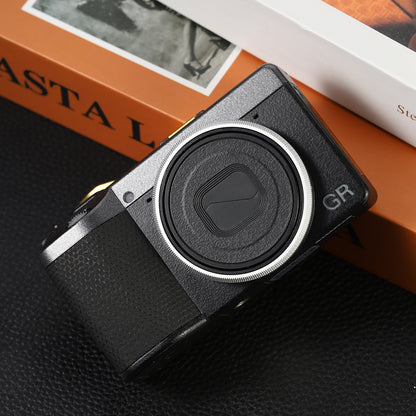 Haoge RRC-GR4-Sliver Metal Decorate Ring Cap for RICOH GR IV Camera replaces GN-3