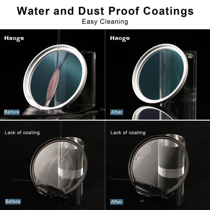 Haoge 43mm MC UV Lens Protection Filter for Leica Camera Lens Optical Glass Ultra Slim 18 Multi-Layer Coatings Silver