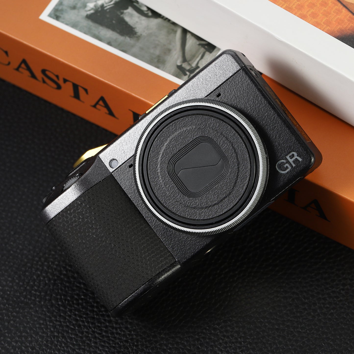 Haoge RRC-GR4-Grey Metal Decorate Ring Cap for RICOH GR IV Camera replaces GN-3