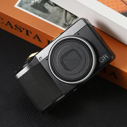 Haoge RRC-GR4-Grey Metal Decorate Ring Cap for RICOH GR IV Camera replaces GN-3
