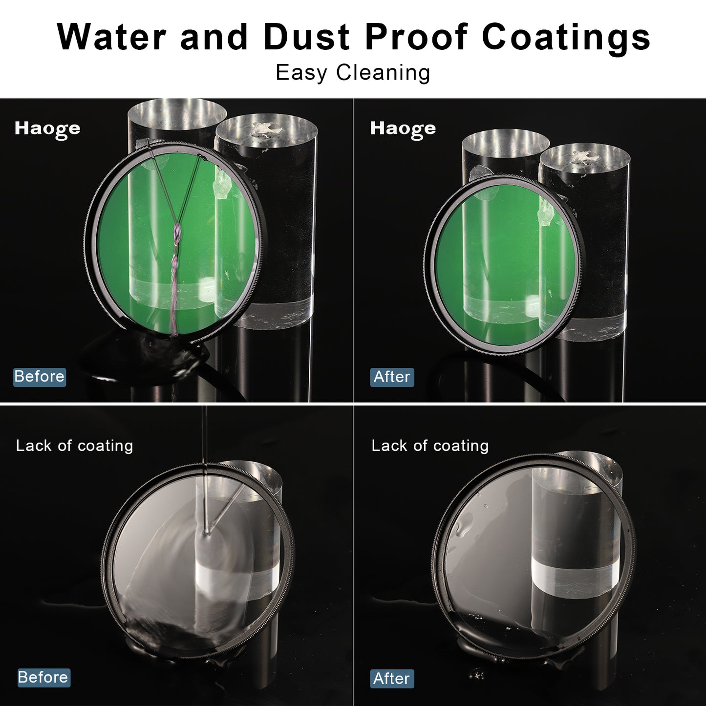 Haoge Camera Lens Filters 37 39 40.5 43 46 49mm 52 55 58 62 67 72 77 82mm Ultra Slim MC UV Lens HD Multi-Coated Universal Filter