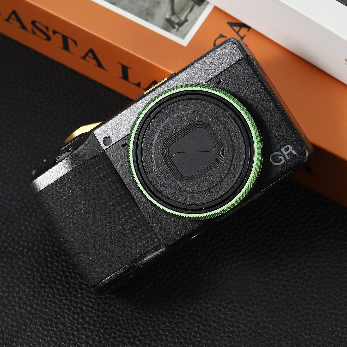 Haoge RRC-GR4-Green Metal Decorate Ring Cap for RICOH GR IV GR4 Camera replaces GN-3