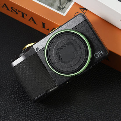 Haoge RRC-GR4-Green Metal Decorate Ring Cap for RICOH GR IV GR4 Camera replaces GN-3