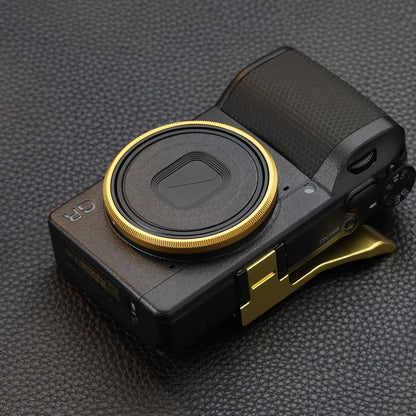 Haoge RRC-GR4-Yellow Metal Decorate Ring Cap for RICOH GR IV Camera replaces GN-3