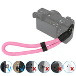 Load image into Gallery viewer, Haoge Camera Hand Wrist Strap for Sony a7, a7M2, a7M3, a7R, a7RM2, a7RM3, a7RM4, a7S, a7SM2, a9, a9M2, a99M2, RX10, RX10M2, RX10M3, RX10M4, RX1RM2 Climbing Rope Pink
