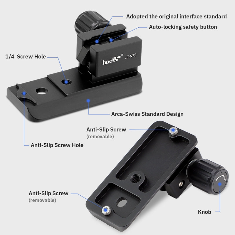 Nikon D3300 Lens Haoge LF-Z72 Lens Collar Replacement Foot Tripod