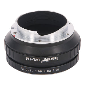 Haoge Lens Mount Adapter for Voigtlander Retina DKL Lens to Leica M-mount Camera such as M240, M240P, M262, M3, M2, M1, M4, M5, CL, M6, MP, M7, M8, M9, M9-P, M Monochrom, M-E, M, M-P, M10, M-A