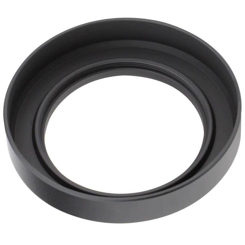 Haoge 39mm Metal Round Lens Hood for Fujifilm XF 23mm f2.8 Fujinon XF 27mm f2.8 R WR Lens on XE5 Camera Body Kit Ultra Slim Screw-in Design LH-XE539-S Silver