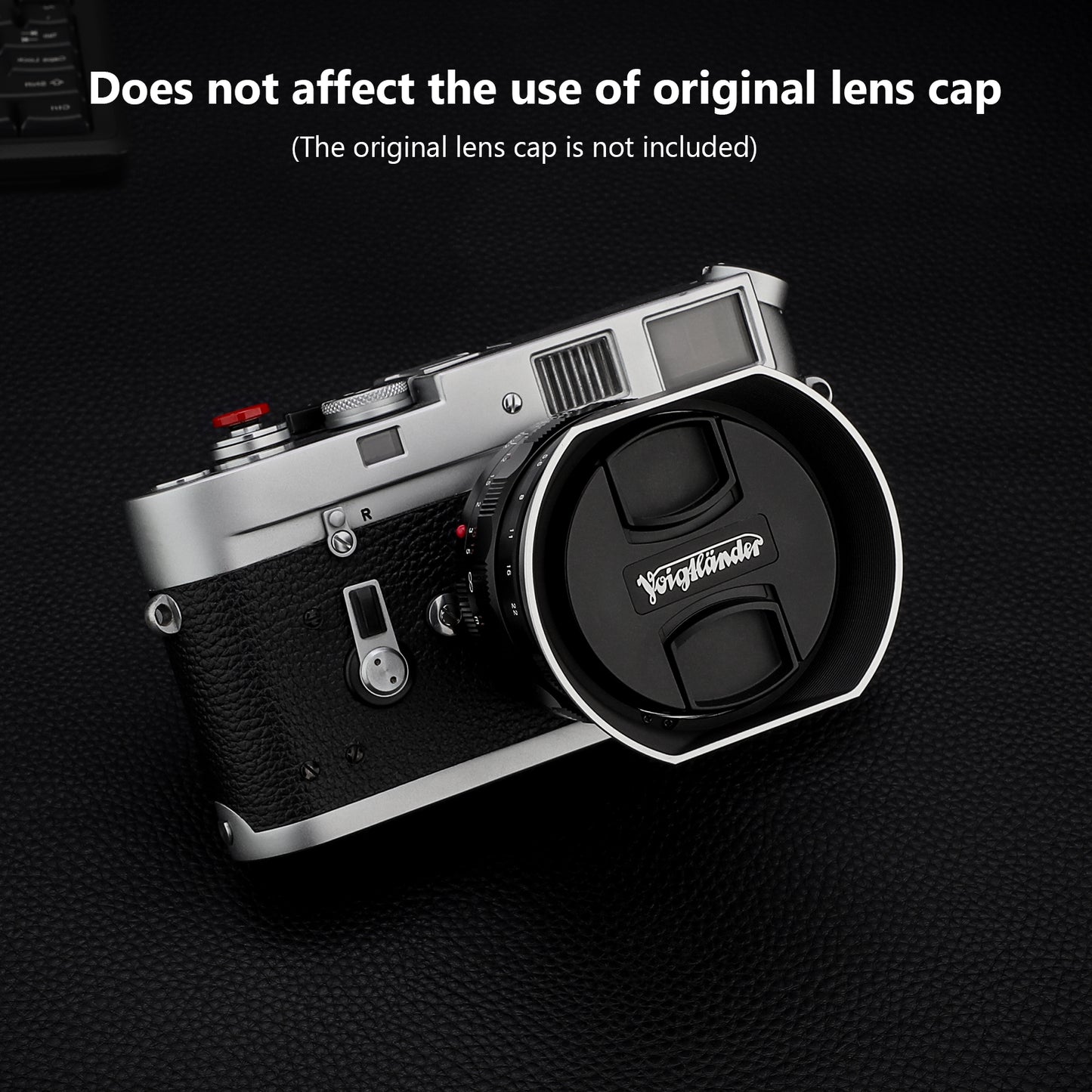 Haoge Metal Square Bayonet Lens Hood for Voigtlander Nokton Aspherical ASPH 40mm f1.2 VM,35mm f/1.2 II/III VM, 50mm f1.2 VM Leica M-Mount Lens replaces LH-8 Shade LH-VM35MS Silver