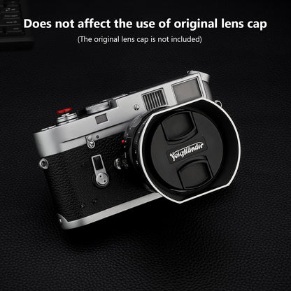Haoge Metal Square Bayonet Lens Hood for Voigtlander Nokton Aspherical ASPH 40mm f1.2 VM,35mm f/1.2 II/III VM, 50mm f1.2 VM Leica M-Mount Lens replaces LH-8 Shade LH-VM35MS Silver