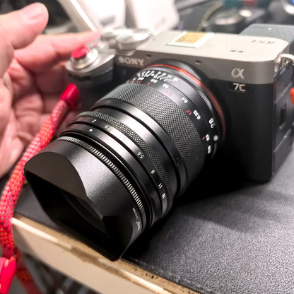 Haoge 49mm Square Metal Lens Hood for Voigtlander APO-LANTHAR 28mm F2 Aspherical for Leica VM and Sony E-mount Lens 28F2AA