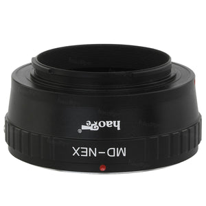 Haoge Lens Mount Adapter for Minolta MD Mount Lens to Sony E-mount NEX Camera such as NEX-3, NEX-5, NEX-5N, NEX-7, NEX-7N, NEX-C3, NEX-F3, a6300, a6000, a5000, a3500, a3000, NEX-VG10, VG20