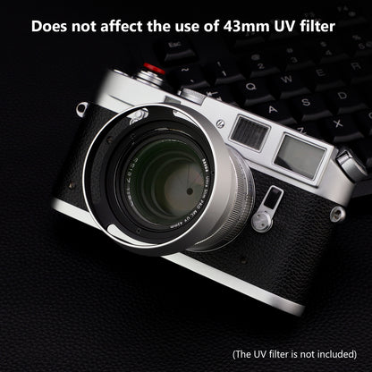 Haoge LH-ZV05W Runde Metall-Gegenlichtblende für Carl Zeiss Biogon T* 2/35 35 mm f/2 ZM, Biogon T* 2.8/35 35 mm f/2.8 ZM, Planar T* 2/50 50 mm f/2 ZM; Voigtländer NOKTON CLASSIC 35 mm f/1.4 I &amp; II VM, 40 mm f/1.4 VM, 50 mm f/1.5 Aspherical II VM