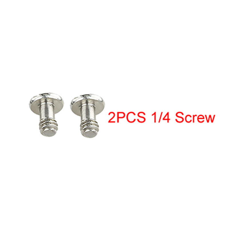 Haoge 1/4"-20 Stainless Steel Mounting Fixing Screw for Camera Tripod Monopod Quick Release Plate (Pack of 2)
