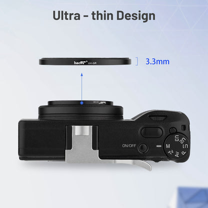 Haoge UV-GR Ultra Slim MC UV Protection Multicoated Ultraviolet Lens Filter for RICOH GR4 GRIV GR III GR IIIX Ricoh grIII grIIIX GR3 GR3X HDF Digital camera accessories
