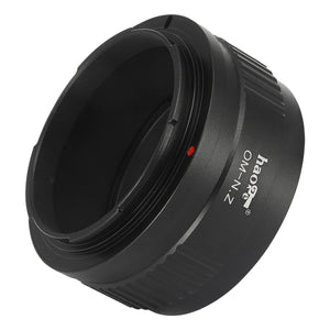Haoge Manual Lens Mount Adapter for Olympus OM Lens to Nikon Z Mount Camera Such as Z6 Z7
