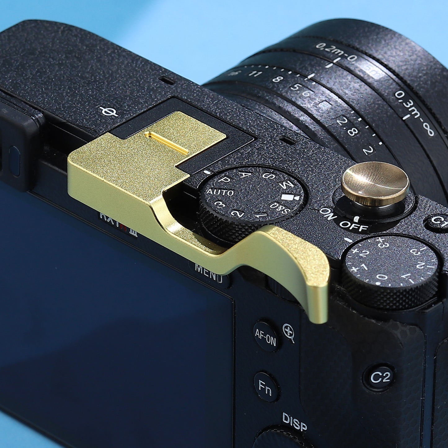 Haoge Thumb Hand Grip for Sony RX1R III Camera Accessories Gold Metal Hot Shoe rx1r m3 Thumb Up Rest Hand Grip THB-RX1RIII-G